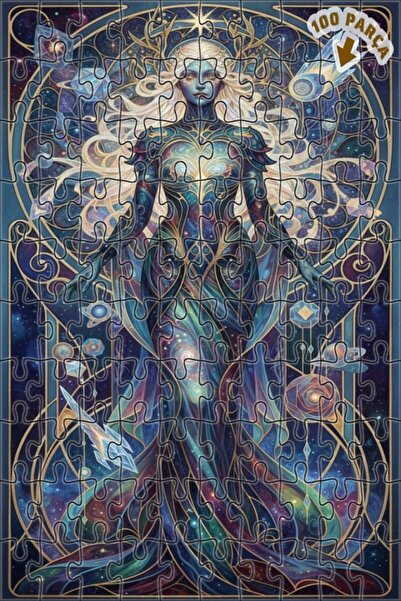 Teona Ahşap لغز خشبي بإطار مزدوج الطبقات بمظهر لوحة زيتية لملكة الكون 100 قطع...