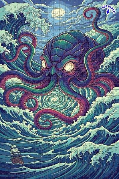 Teona Ahşap لغز خشبي مطبوع عليه فن كراكنسبور 600 قطعة 50x35