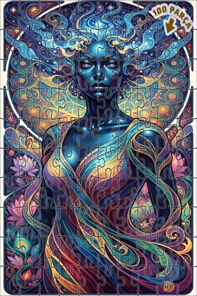 Teona Ahşap لغز خشبي مؤطر بطبقتين بتصميم فني يشبه اللوحات الزيتية لعالم السحر...