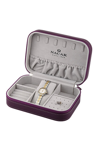 Nacar Sapphire Glass Silver - Gold Women's Watch |   With Special Box | Nc34-...