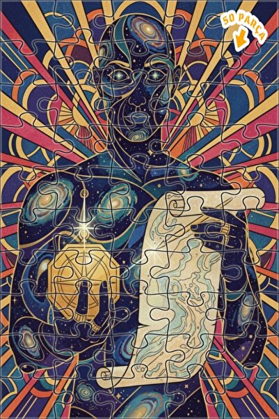 Teona Ahşap لغز خشبي بإطار مزدوج الطبقات من كوزميك بيلجنتس، 50 قطعة، 15×25