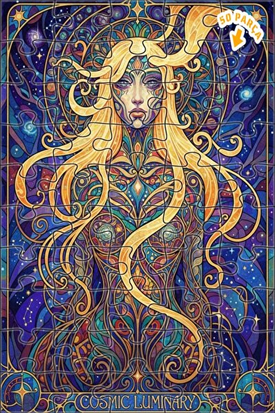 Teona Ahşap لوحة فنية نسائية سحرية بتأثير الزيت مع إطار خشبي مزدوج الطبقات 50...