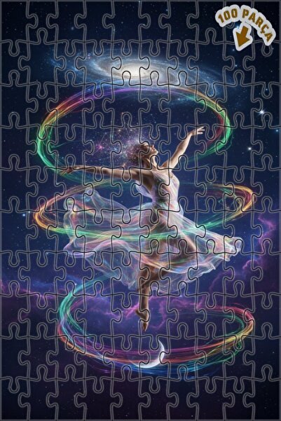 Teona Ahşap لغز خشبي بإطار مزدوج الطبقات من فن إيفرين دانسر السحري الرقمي 100...