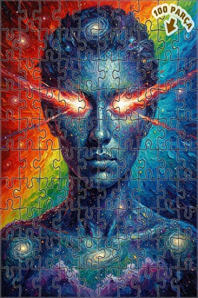 Teona Ahşap لغز خشبي بإطار مزدوج الطبقات بمظهر لوحة زيتية يصور الإنسان ذو الط...