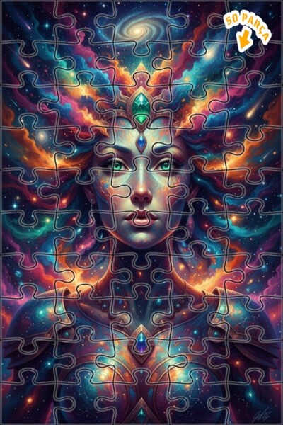 Teona Ahşap لغز خشبي بإطار مزدوج الطبقات بمظهر لوحة زيتية لملكة الكون 50 قطعة...