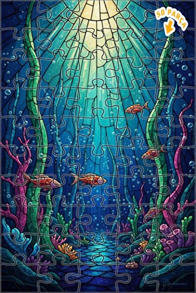 Teona Ahşap لغز خشبي ملون بإطار مزدوج الطبقات من الفسيفساء الزجاجية على شكل أ...