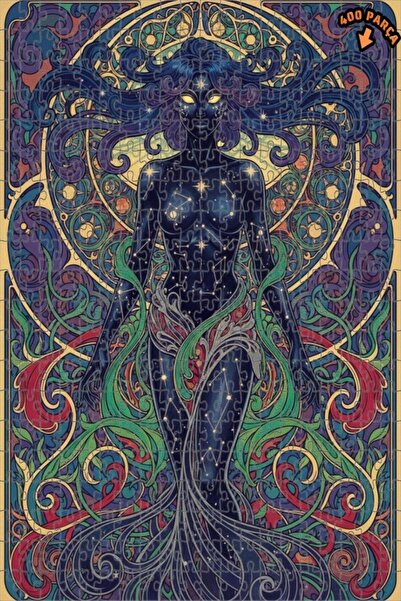 Teona Ahşap لوحة فنية بتصميم الآلهة الفلكية بمظهر الزيت الملون، لوحة فنية خشب...