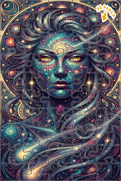 Teona Ahşap لغز خشبي بإطار مزدوج الطبقات بمظهر لوحة زيتية ملونة للنساء من كوز...