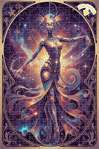 Teona Ahşap لغز خشبي بإطار مزدوج الطبقات للنساء من كوزميك دانسر 200 قطعة 25x35