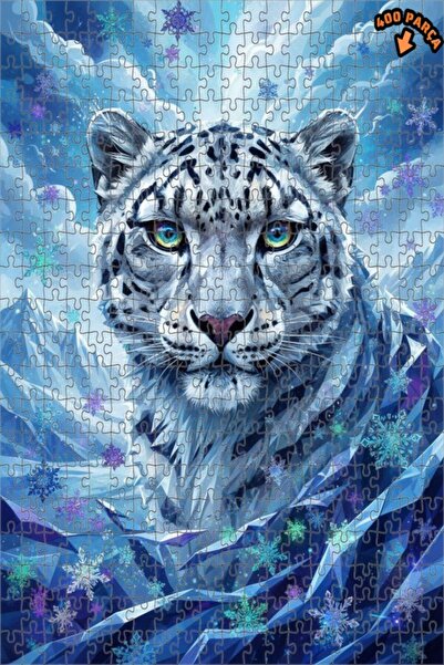 Teona Ahşap لوحة فنية لتنين الجليد، لغز خشبي بإطار مزدوج الطبقات، 400 قطعة، 3...