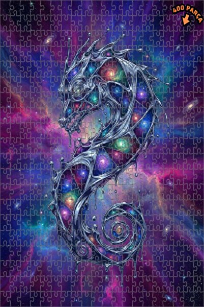 Teona Ahşap لغز خشبي بإطار مزدوج الطبقات بمظهر لوحة زيتية لحصان البحر الفلكي ...