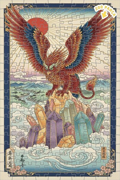 Teona Ahşap لغز خشبي فني من كريستال ديراغا إيجل مونت، لغز بإطار مزدوج الطبقات...