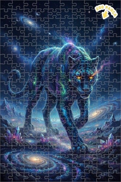 Teona Ahşap لغز خشبي بإطار مزدوج الطبقات من جالاكسي بانثر 200 قطعة 25x35