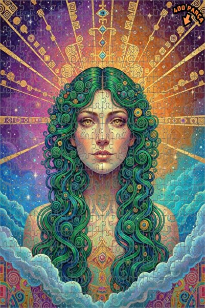 Teona Ahşap لغز خشبي مؤطر بطبقتين بتصميم فني يشبه اللوحات الزيتية للنساء الكو...