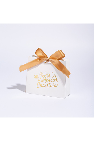 Choice 11.5x4.5x10cm SY-144-W 20pcs Christmas Gift Boxes With Ribbon And "Mer...