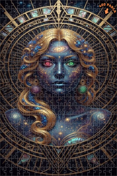 Teona Ahşap لغز خشبي بإطار مزدوج الطبقات من كوزميك بيوتي 400 قطعة 35x35