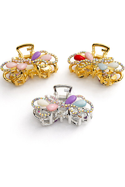 MakeWell Šareni setovi malih kopči sa tri dela i cvetnim figurama