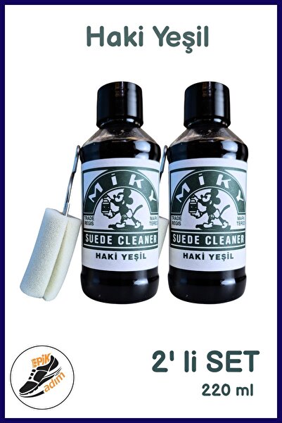 MİKY Süet & Nubuk Yenileyici Likit Boya SET | Canlandırıcı Renk Bakımı |Haki ...