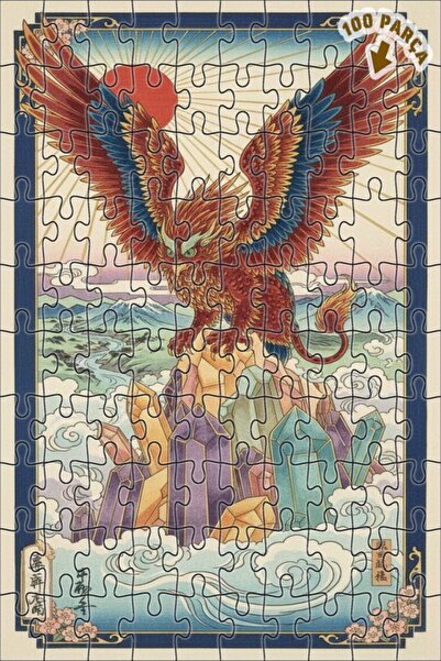 Teona Ahşap لغز خشبي فني من كريستال ديراغا إيجل مونت، لغز بإطار مزدوج الطبقات...