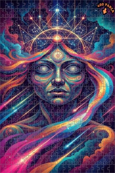 Teona Ahşap لغز خشبي بإطار مزدوج الطبقات بمظهر فضائي مذهل 400 قطعة 35×35