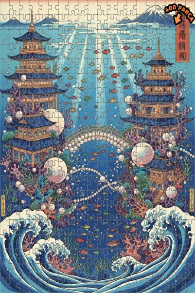 Teona Ahşap لغز خشبي بإطار مزدوج الطبقات من سلسلة الإمبراطورية تحت الماء، 400...