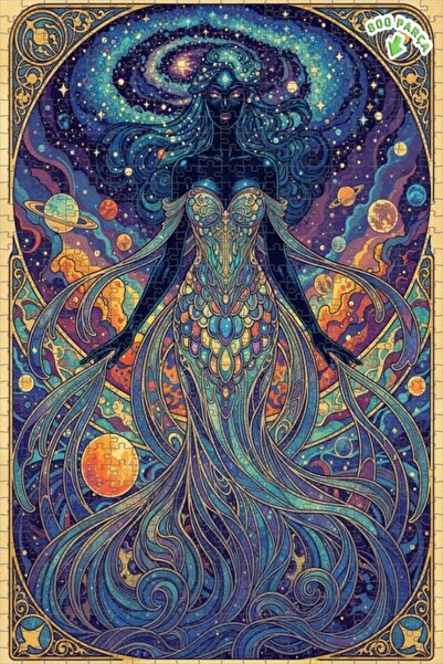 Teona Ahşap لوحة زيتية عالمية الجمال بتصميم المجرة الساحرة للمرأة، لوحة خشبية...