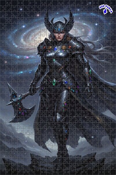 Teona Ahşap لغز خشبي بإطار مزدوج الطبقات بمظهر فني رقمي للمرأة المحاربة الفضا...