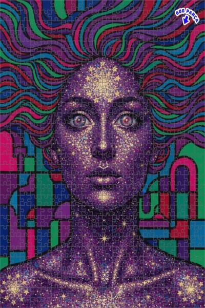 Teona Ahşap Galaxy Women's Masterpiece Double Layer Framed Wooden Puzzle 600 ...