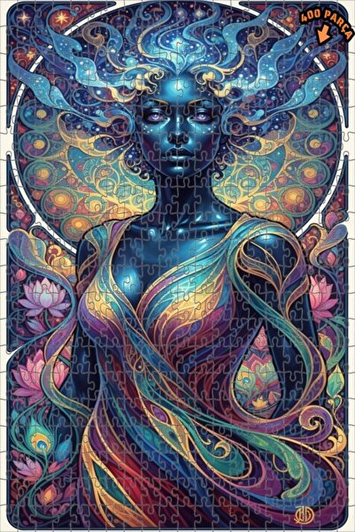 Teona Ahşap لغز خشبي مؤطر بطبقتين بتصميم فني يشبه اللوحات الزيتية لعالم السحر...