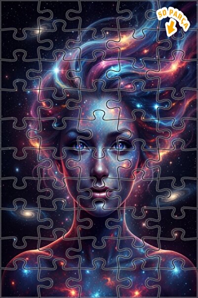 Teona Ahşap لغز خشبي بإطار مزدوج الطبقات بمظهر لوحة زيتية لجمال المرأة الكوني...