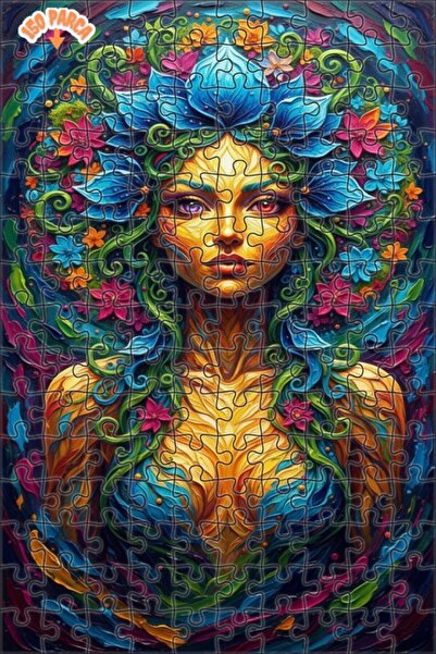 Teona Ahşap لغز خشبي بإطار مزدوج الطبقات بمظهر لوحة زيتية لجنية الربيع 150 قط...