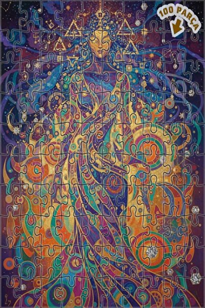 Teona Ahşap لغز خشبي بإطار مزدوج الطبقات بمظهر الألوان المائية للنساء من كوزم...