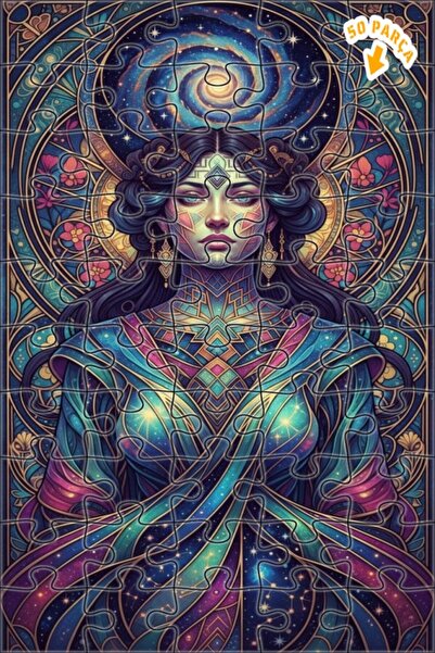 Teona Ahşap لغز خشبي بإطار مزدوج الطبقات بمظهر لوحة زيتية لملكة الكون 50 قطعة...