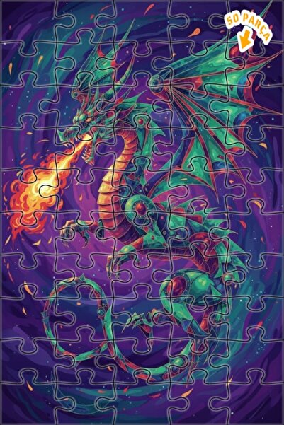 Teona Ahşap لغز خشبي بإطار مزدوج الطبقات من ديراجا فاير فلوت، 50 قطعة، 15×25