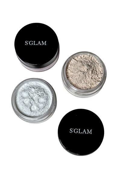 S'GLAM Pudra Seti Ve Pudra Süngeri (Bej-White)
