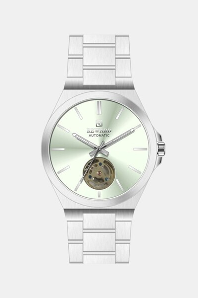 Reward Men's Wristwatch Automatic Grey Dial Steel Strap Silver A146345