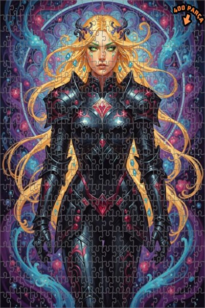 Teona Ahşap لغز خشبي مؤطر بطبقتين بمظهر لوحة زيتية لملكة المحارب المدرعة 400 ...