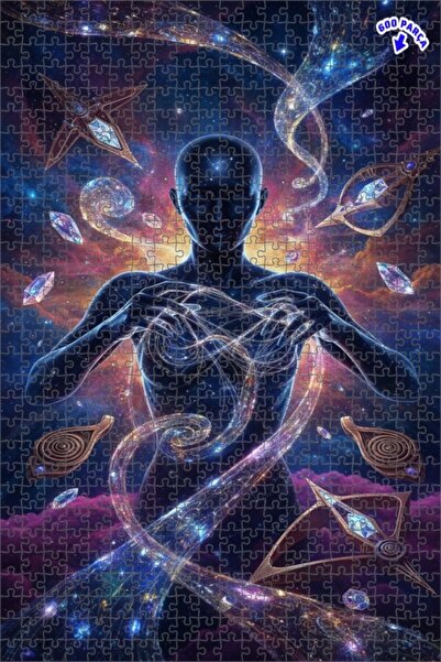 Teona Ahşap لغز خشبي بإطار مزدوج الطبقات بتصميم نجمي يصور الإبداع الكوني 600 ...