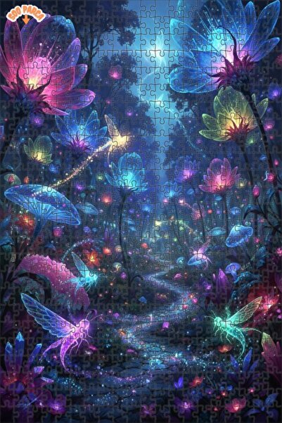 Teona Ahşap لغز خشبي بإطار مزدوج الطبقات بمظهر لوحة زيتية لمناظر غابات خيالية...