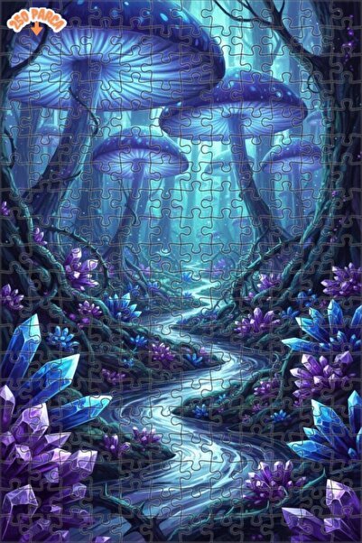 Teona Ahşap لغز خشبي مؤطر بطبقتين بمظهر لوحة زيتية سحرية على شكل وحيد القرن 5...