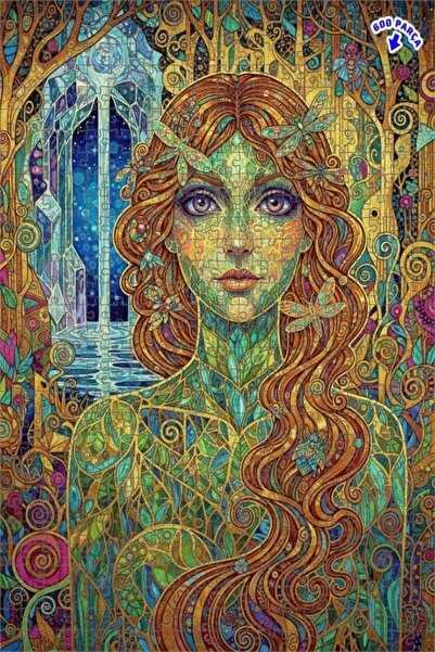 Teona Ahşap لوحة فنية خشبية مزدوجة الطبقات من ماجيك فورست فيري، لغز خشبي 600 ...