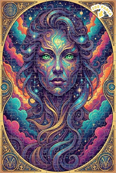 Teona Ahşap لغز خشبي بإطار مزدوج الطبقات من كاديم كوزميك 200 قطعة 25x35