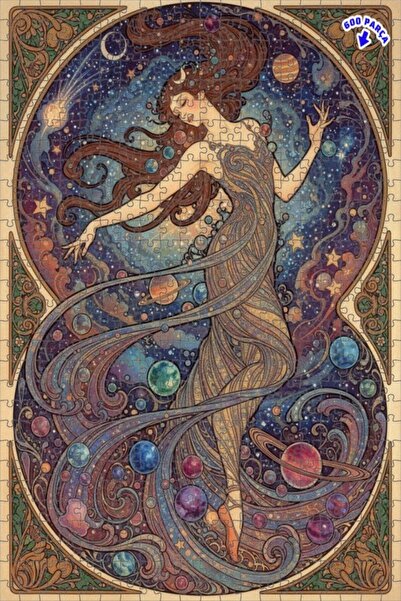 Teona Ahşap لغز خشبي من الفنون الراقية بتصميم ملكة النجوم، لغز خشبي بإطار مزد...