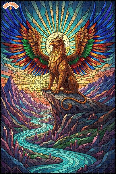 Teona Ahşap لغز خشبي مؤطر من طابقين من غريفن ماساليس فالي 500 قطعة 50x30