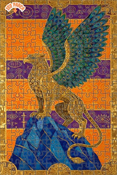 Teona Ahşap لغز خشبي بإطار مزدوج الطبقات بتصميم فني لطائر الجريفين ذو الأجنحة...