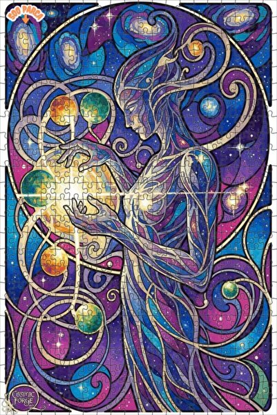 Teona Ahşap لغز خشبي بإطار مزدوج الطبقات من كوزميك كرييتيف آرتست 500 قطعة 50x30