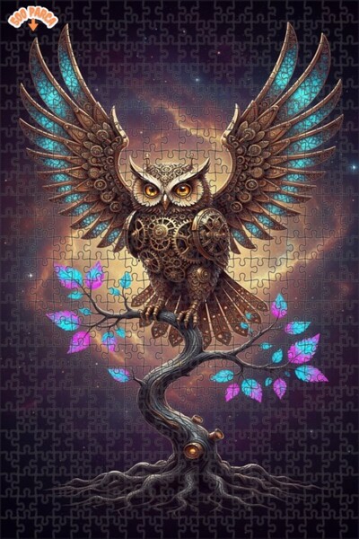 Teona Ahşap لغز خشبي مؤطر بطبقتين من ميكانيك البويه آرت 500 قطعة 50x30