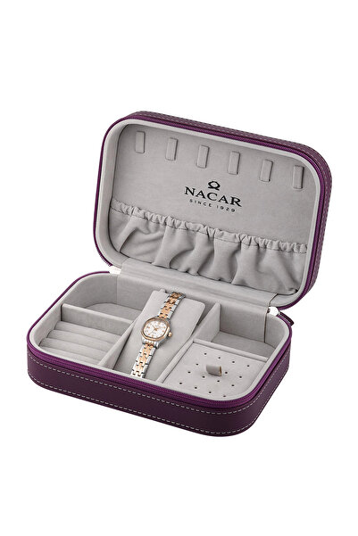 Nacar Sapphire Glass Silver - Rose Women's Watch |   With Special Box |   Nc3...