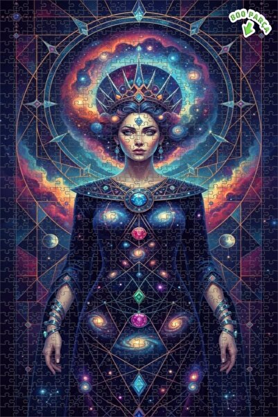 Teona Ahşap لغز خشبي بإطار مزدوج الطبقات بمظهر لوحة زيتية لملكة الكون 800 قطع...