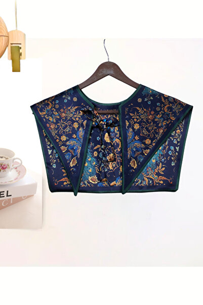 nurfemina Peacock and Tropical Leaf Patterned Luxury Shoulder Shawl |   Peaco...